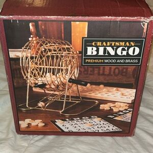Craftsman Bingo Game, Premium Wood Brass, 2019